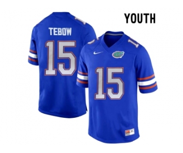 Youth Florida Gators Tim Tebow #15 College Football Jersey - Blue