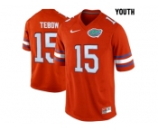 Youth Florida Gators Tim Tebow #15 College Football Jersey - Orange