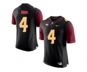 2016 Men's Florida State Seminoles Dalvin Cook #4 College Football Limited Jersey - Black