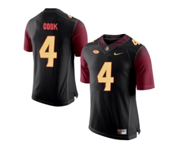 2016 Men's Florida State Seminoles Dalvin Cook #4 College Football Limited Jersey - Black