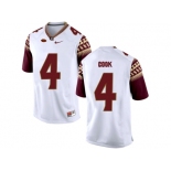 2016 Men's Florida State Seminoles Dalvin Cook #4 College Football Limited Jersey - White