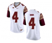 2016 Men's Florida State Seminoles Dalvin Cook #4 College Football Limited Jersey - White