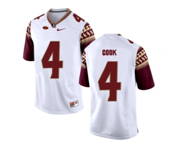 2016 Men's Florida State Seminoles Dalvin Cook #4 College Football Limited Jersey - White