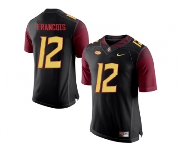 2016 Men's Florida State Seminoles Deondre Francois #12 College Football Jersey - Black