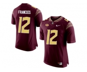 2016 Men's Florida State Seminoles Deondre Francois #12 College Football Jersey - Red