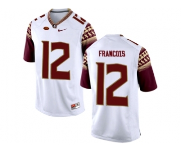 2016 Men's Florida State Seminoles Deondre Francois #12 College Football Jersey - White