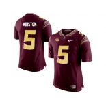 2016 Men's Florida State Seminoles Jameis Winston #5 College Football Limited Jersey - Red