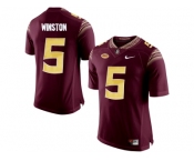 2016 Men's Florida State Seminoles Jameis Winston #5 College Football Limited Jersey - Red