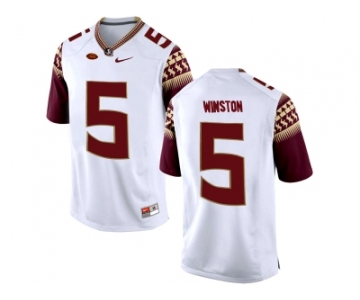 2016 Men's Florida State Seminoles Jameis Winston #5 College Football Limited Jersey - White