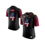 2016 US Flag Fashion-2016 Men's Florida State Seminoles Dalvin Cook #4 College Football Limited Jersey - Black