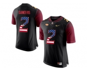 2016 US Flag Fashion-2016 Men's Florida State Seminoles Deion Sanders #2 College Football Limited Jersey - Black