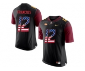 2016 US Flag Fashion-2016 Men's Florida State Seminoles Deondre Francois #12 College Football Jersey - Black