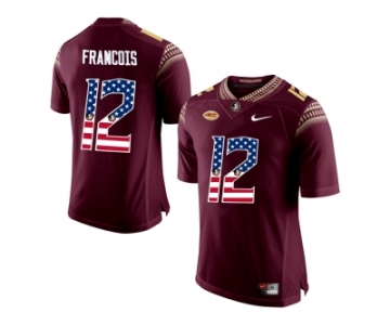 2016 US Flag Fashion-2016 Men's Florida State Seminoles Deondre Francois #12 College Football Jersey - Red