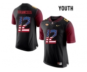 2016 US Flag Fashion-2016 Youth Florida State Seminoles Deondre Francois #12 College Football Jersey - Black