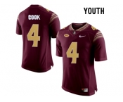 2016 Youth Florida State Seminoles Dalvin Cook #4 College Football Limited Jersey - Red