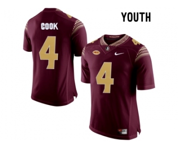 2016 Youth Florida State Seminoles Dalvin Cook #4 College Football Limited Jersey - Red