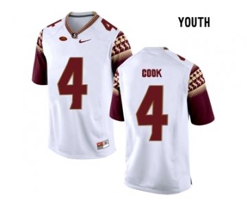 2016 Youth Florida State Seminoles Dalvin Cook #4 College Football Limited Jersey - White