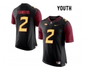 2016 Youth Florida State Seminoles Deion Sanders #2 College Football Limited Jersey - Black