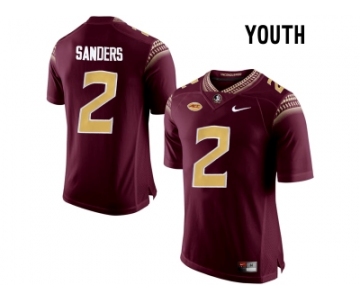 2016 Youth Florida State Seminoles Deion Sanders #2 College Football Limited Jersey - Red