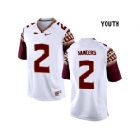 2016 Youth Florida State Seminoles Deion Sanders #2 College Football Limited Jersey - White