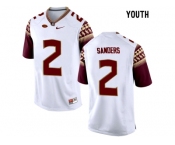 2016 Youth Florida State Seminoles Deion Sanders #2 College Football Limited Jersey - White