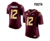 2016 Youth Florida State Seminoles Deondre Francois #12 College Football Jersey - Red