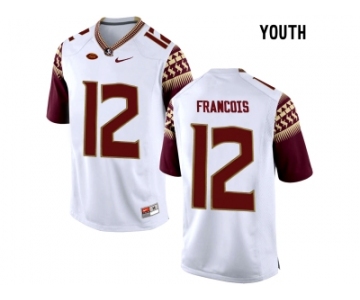 2016 Youth Florida State Seminoles Deondre Francois #12 College Football Jersey - White