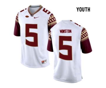 2016 Youth Florida State Seminoles Jameis Winston #5 College Football Limited Jersey - White