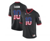 2016 US Flag Fashion-Men's Georgia Bulldogs Jacob Eason #10 College Football Limited Jerseys - Black