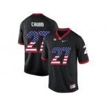 2016 US Flag Fashion-Men's Georgia Bulldogs Nick Chubb #27 College Football Limited Jerseys - Black