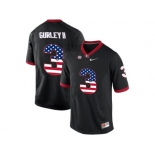 2016 US Flag Fashion-Men's Georgia Bulldogs Todd Gurley II #3 College Football Limited Jerseys - Black