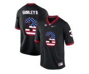 2016 US Flag Fashion-Men's Georgia Bulldogs Todd Gurley II #3 College Football Limited Jerseys - Black