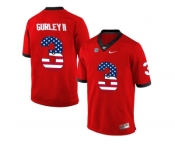 2016 US Flag Fashion-Men's Georgia Bulldogs Todd Gurley II #3 College Football Limited Jerseys - Red