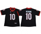 Bulldogs #10 Malik Herring Black Limited Stitched NCAA Jersey