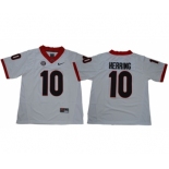 Bulldogs #10 Malik Herring White Limited Stitched NCAA Jersey