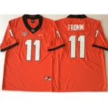 Georgia Bulldogs #11 Jake Fromm Red College Football Jersey