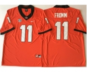 Georgia Bulldogs #11 Jake Fromm Red College Football Jersey