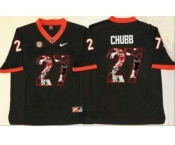 Georgia Bulldogs #27 Nick Chubb Black Player Fashion Stitched NCAA Jersey