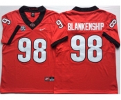 Georgia Bulldogs #98 Rodrigo Blankenship Red Nike College Football Jersey