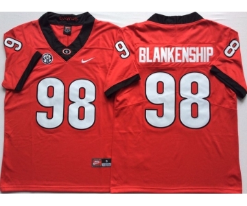 Georgia Bulldogs #98 Rodrigo Blankenship Red Nike College Football Jersey