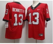 Men's Georgia Bulldogs #13 Stetson Bennett IV Red 2022 Vapor Untouchable Stitched Nike NCAA Jersey