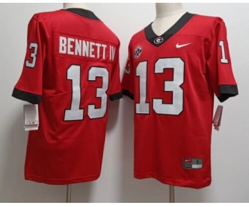 Men's Georgia Bulldogs #13 Stetson Bennett IV Red 2022 Vapor Untouchable Stitched Nike NCAA Jersey