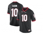 Men's Georgia Bulldogs Jacob Eason #0 College Football Limited Jerseys - Black