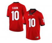 Men's Georgia Bulldogs Jacob Eason #10 College Football Limited Jerseys - Red