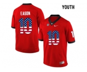 2016 US Flag Fashion-Youth Georgia Bulldogs Jacob Eason #10 College Football Limited Jerseys - Red