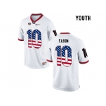 2016 US Flag Fashion-Youth Georgia Bulldogs Jacob Eason #10 College Football Limited Jerseys - White