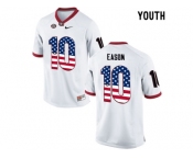 2016 US Flag Fashion-Youth Georgia Bulldogs Jacob Eason #10 College Football Limited Jerseys - White