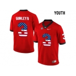 2016 US Flag Fashion-Youth Georgia Bulldogs Todd Gurley II #3 College Football Limited Jerseys - Red