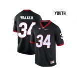 Youth Georgia Bulldogs Herchel Walker #34 College Football Limited Jerseys - Black