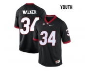 Youth Georgia Bulldogs Herchel Walker #34 College Football Limited Jerseys - Black